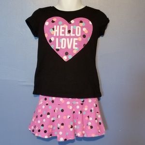 Hello Love skort set